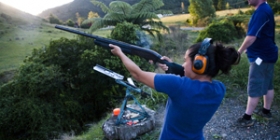 Blue Duck Clay shooting thumb