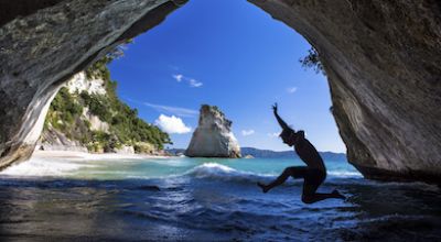 NZ Cathedral Cove thumb