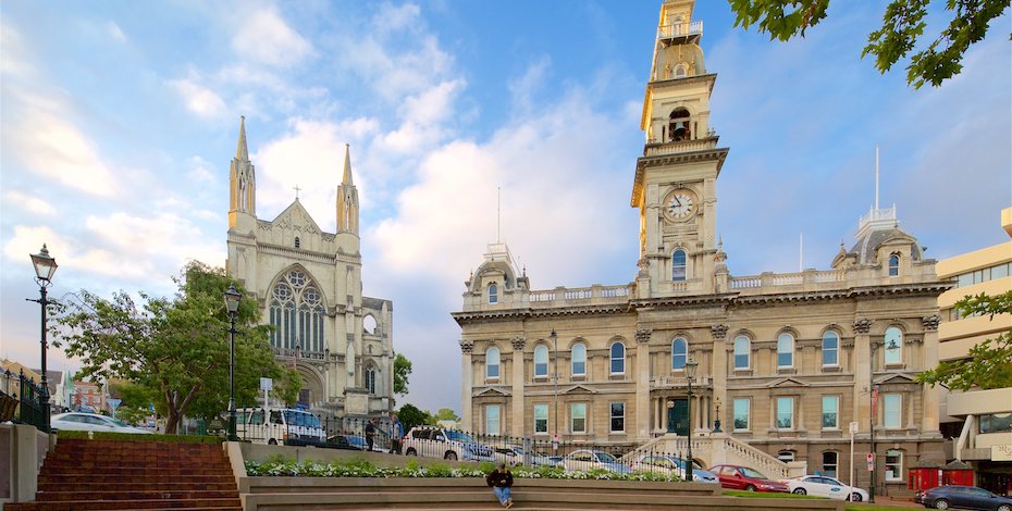 Dunedin Town Hall and St Paul Cathedral