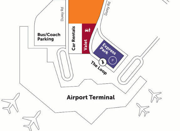Christchurch Airoprt Map