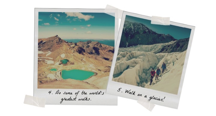 NZ Bucket List Great Walks and Glaciers