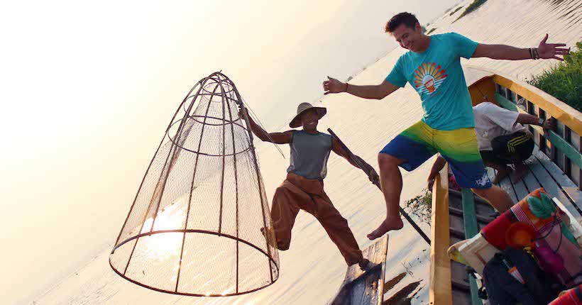 Southeast asia culture interacting local