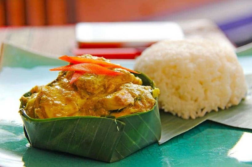 fish amok fish rice yummy delicious local khmer food food lunch