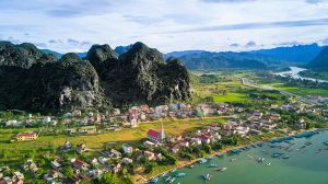 Ninh Binh aerial view vietnam strayasia