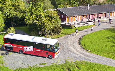 bus at blue duck station