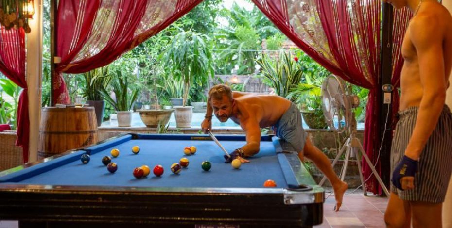 Farmstay Boys Playing Pool