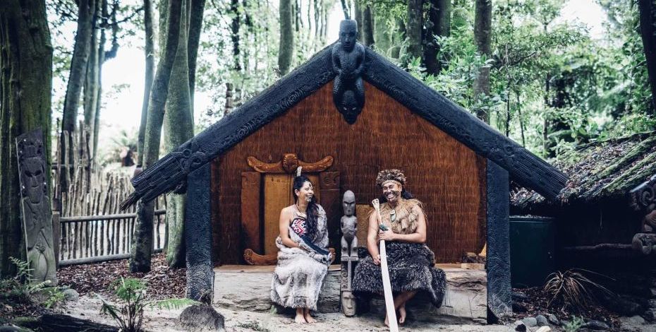 Tamaki Maori Village Hut Rotorua NZ