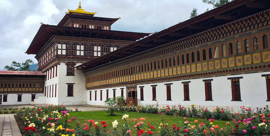 Tashichho Dzong Buddhist monastery Bhutan
