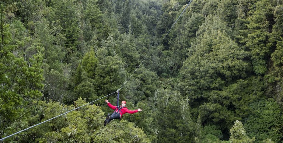 Wide zipline