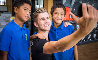 Murupara school visit - Lake Aniwhenua