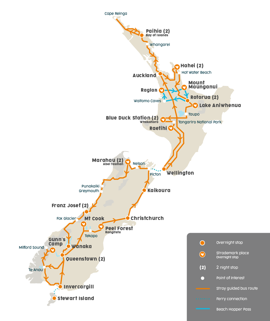 Everywhere Pass StrayNZ Map2