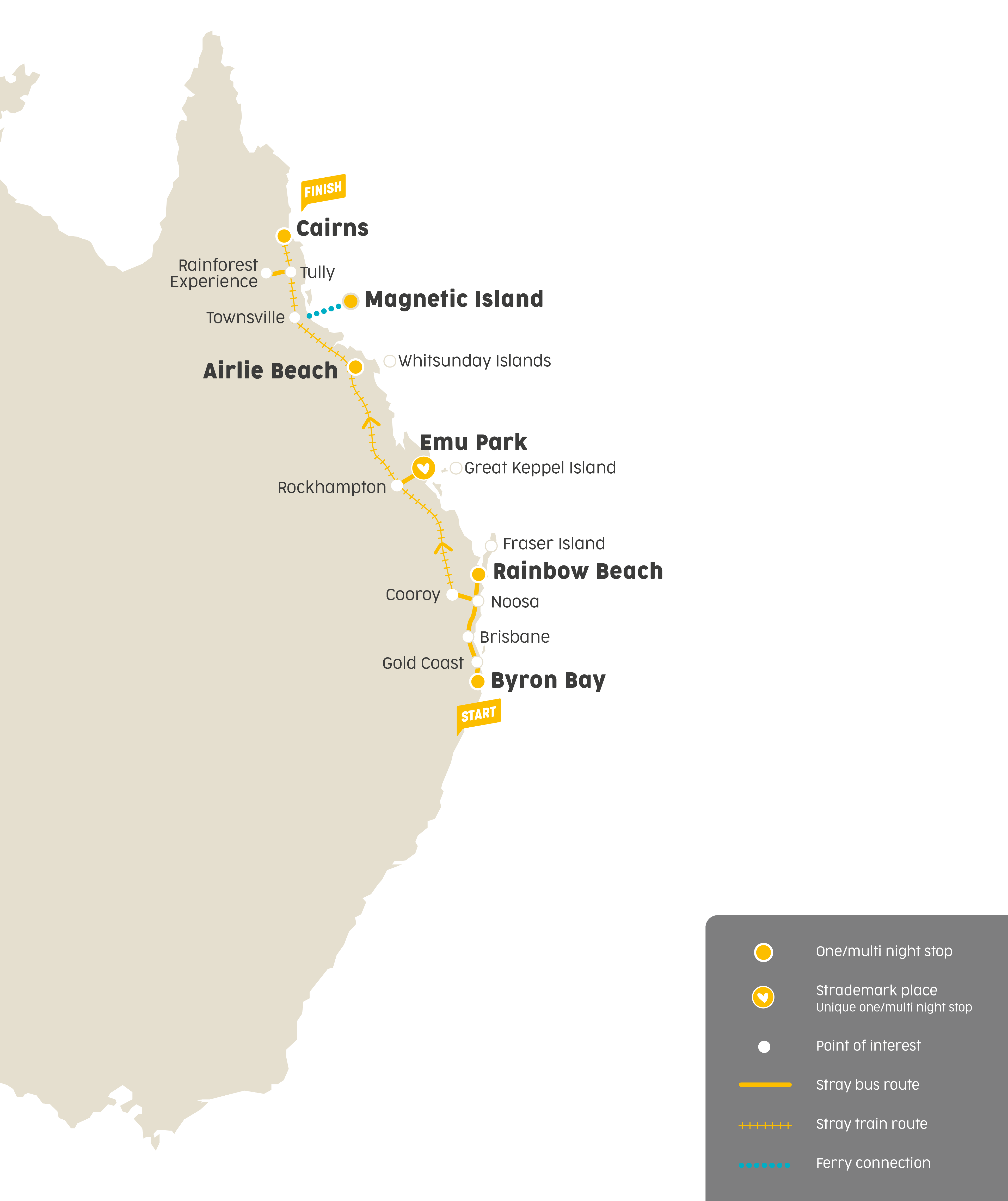 KatTour StrayAustralia Map