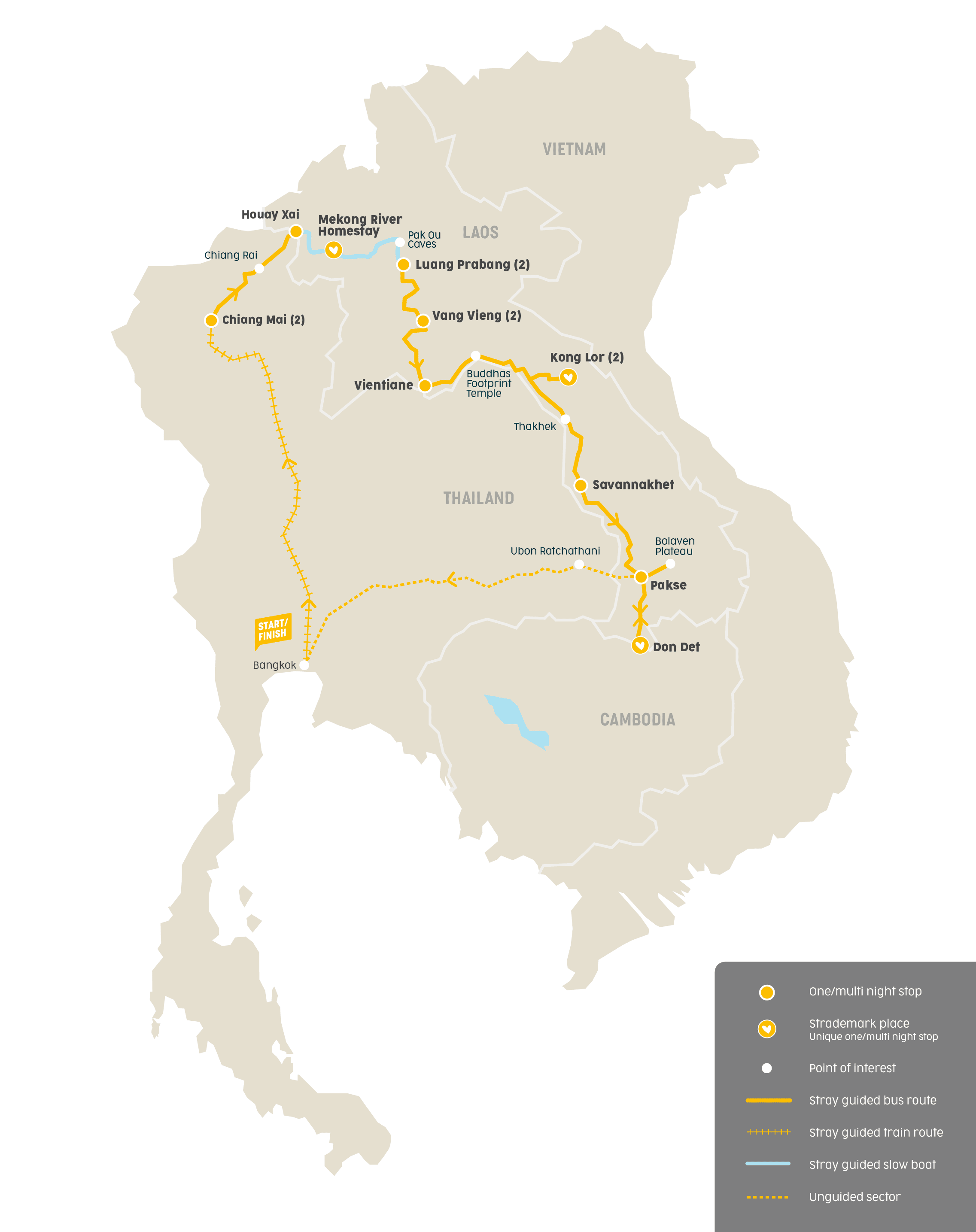 LittleMekong Freestyle Tour Map 19 20
