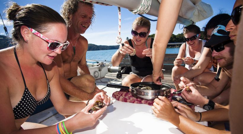 Abel Tasman: Taste fresh New Zealand seafood.