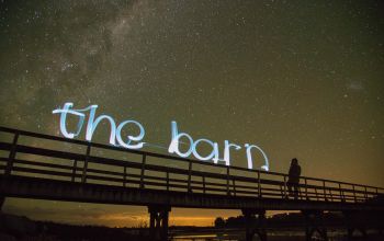 The Barn Name in Night
